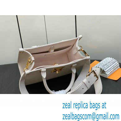 Louis Vuitton Grained calf leather Lock  &  Go Bag M23637 White 2023